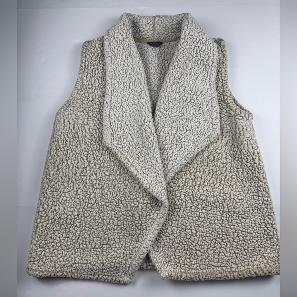 Women’s Eddie Bauer Off-White Sherpa fleece vest size XL